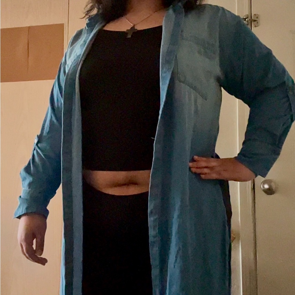 Long “Denim” Pull Over